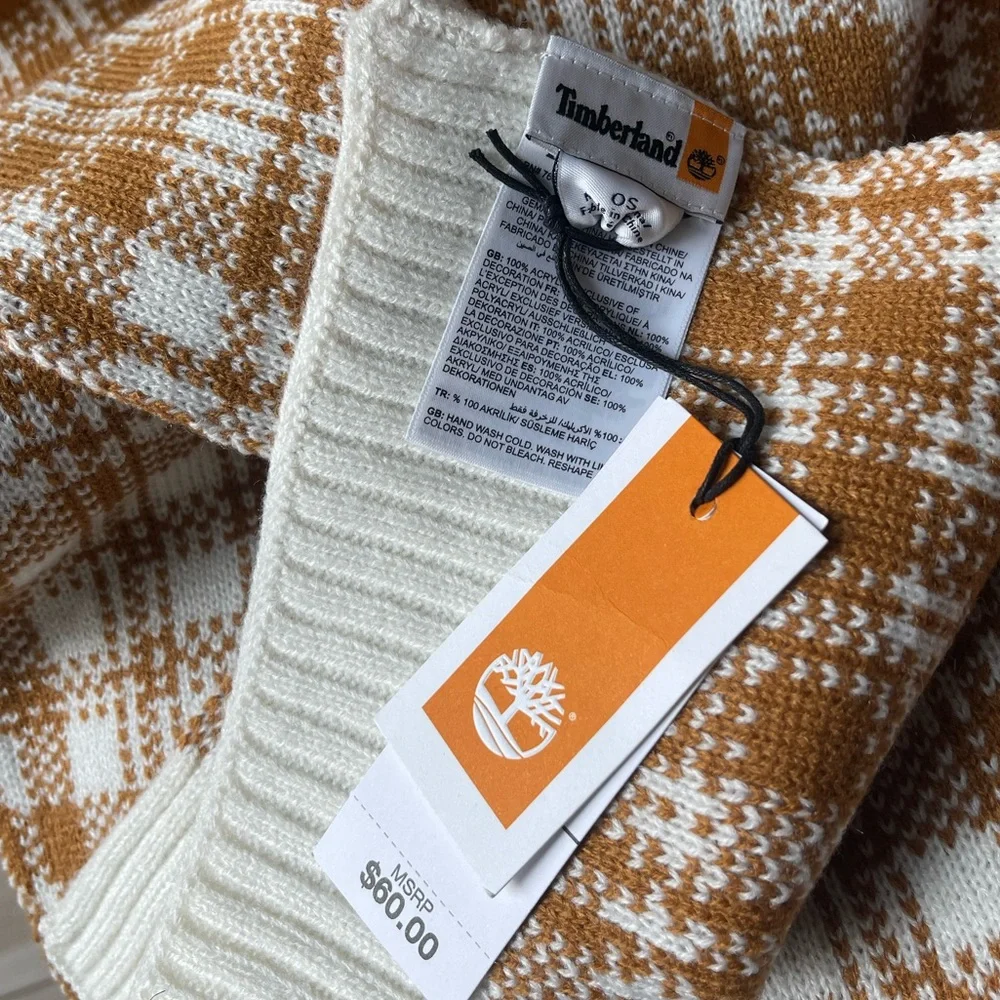 TIMBERLAND Scarf OS Wheat Plaid